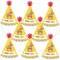 Big Dot of Happiness Let's Fiesta - Mini Cone Fiesta Party Hats - Small Little Party Hats - Set of 8